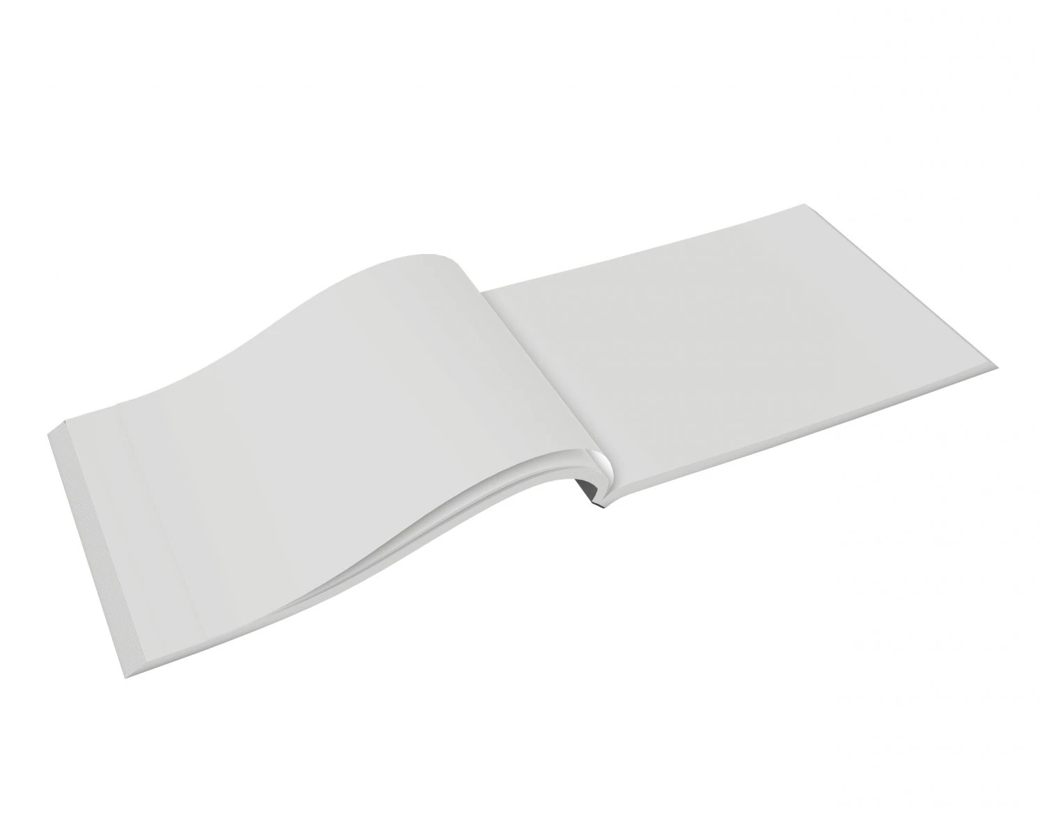 brochure opened size a5 02 3D Model .c4d .max .obj .3ds .fbx .stl .blend 