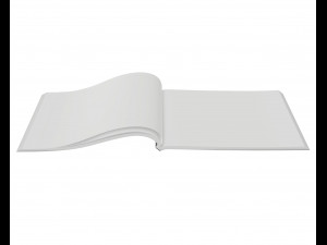 brochure opened size a5 02 3D-Modell