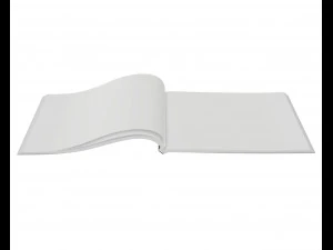 brochure opened size a5 02 3D Model