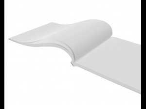 brochure opened size a5 02 3D-Modell