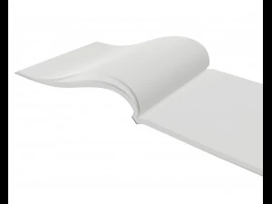 brochure opened size a5 02 3D Model