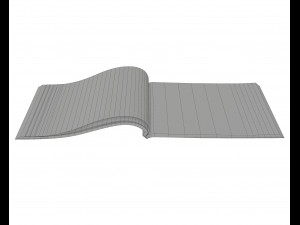 brochure opened size a5 02 3D-Modell