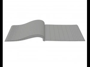 brochure opened size a5 02 3D Model