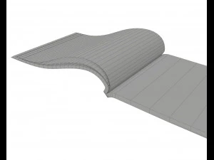 brochure opened size a5 02 3D Model