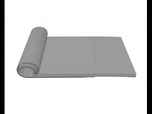 brochure opened size a5 03 Model 3D