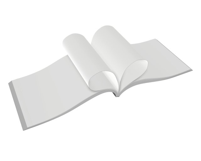 brochure opened size a5 04 Modèle 3D .c4d .max .obj .3ds .fbx .stl .blend 