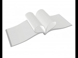 brochure opened size a5 04 Modelo 3D