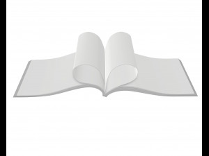 brochure opened size a5 04 Modèle 3D