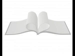 brochure opened size a5 04 3D Model