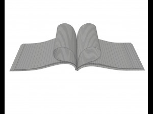 brochure opened size a5 04 Modèle 3D