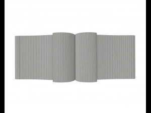 brochure opened size a5 04 3D Model