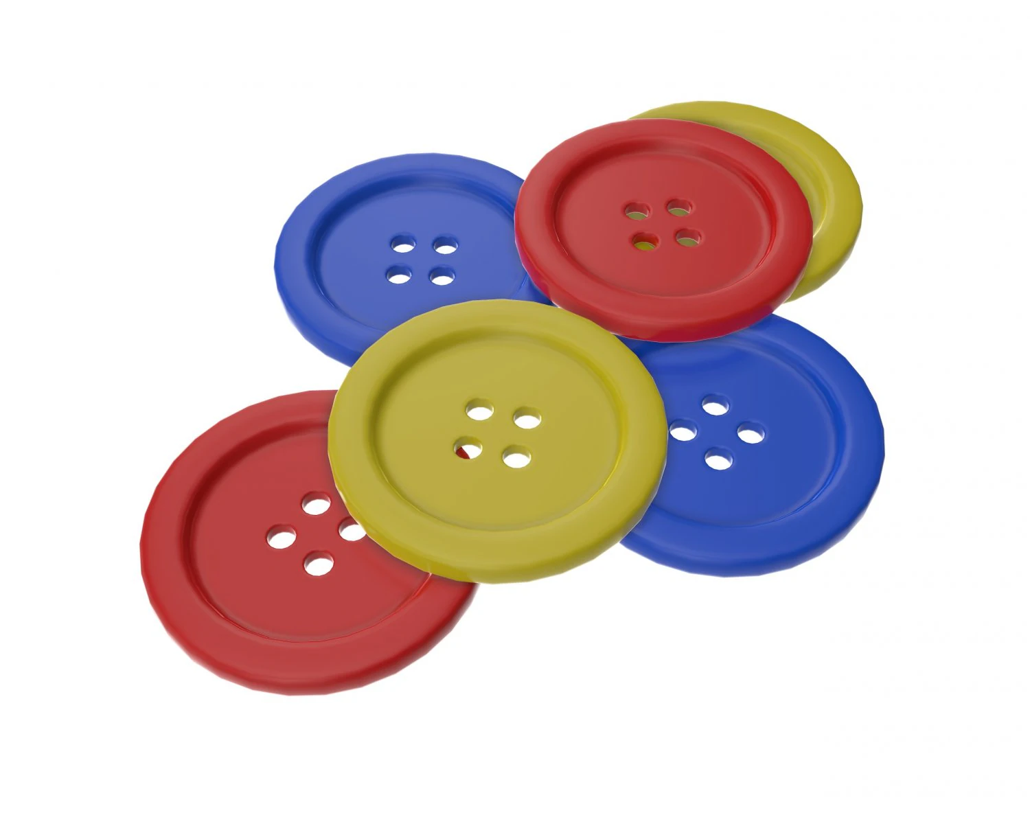 button 3D Model .c4d .max .obj .3ds .fbx .stl .blend 