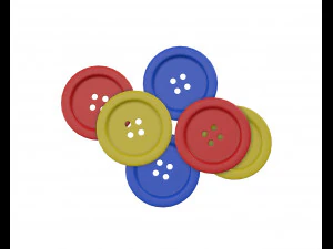 button 3D Model