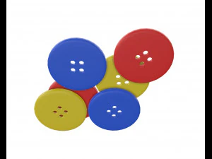 button 3D Model