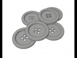 button 3D Model