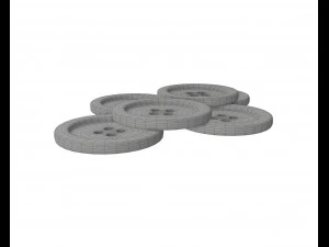 button 3D Model