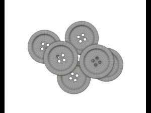 button 3D Model