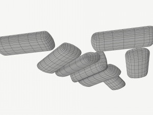 chewing gum 03 3D Model