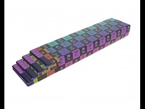 chewing gum stick opened 02 3D Model