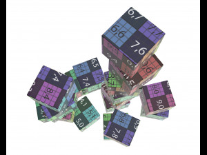 colored cubes 3D Model