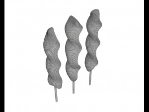 colorful twisted lollipops Modèle 3D
