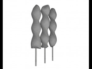colorful twisted lollipops Modèle 3D