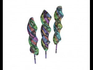 colorful twisted lollipops Modèle 3D