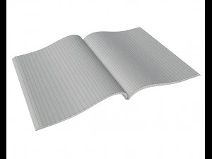magazine opened 3D Model