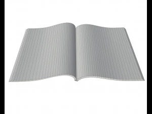 magazine opened 3D Model