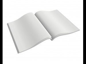 magazine opened 02 Modelo 3D