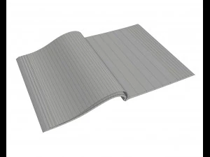 magazine opened 03 3D Model