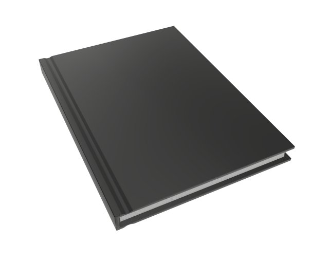 notebook closed size a6 3D 모델 .c4d .max .obj .3ds .fbx .stl .blend 