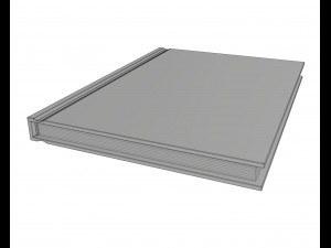 notebook closed size a6 3D 모델