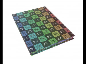 buku catatan tertutup ukuran a6 Model 3D