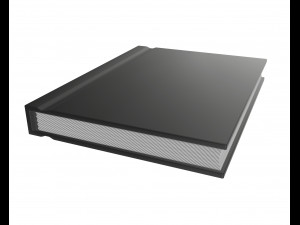 notebook closed size a8 3D-Modell