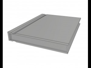 notebook closed size a8 3D-Modell