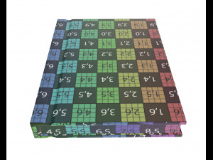 notebook closed size a8 3D-Modell