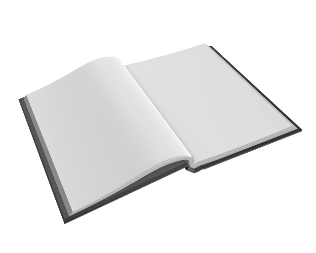 notebook opened size a6 Modèle 3D .c4d .max .obj .3ds .fbx .stl .blend 