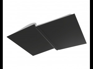 notebook opened size a6 Modèle 3D