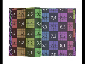 notebook opened size a6 3D Model