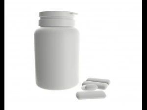 plastic bottle for chewing gum 3D Model