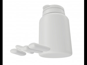 plastic bottle for chewing gum 3D 모델