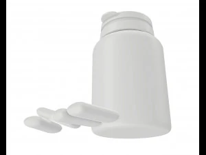 plastic bottle for chewing gum 3D Model