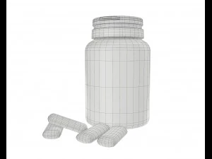 plastic bottle for chewing gum 3D Model