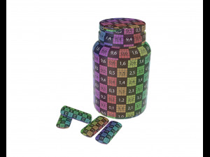 plastic bottle for chewing gum 3D 모델
