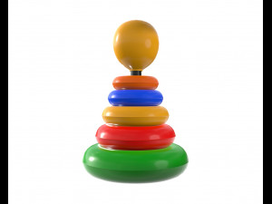 pyramid colored toy 3D 模型