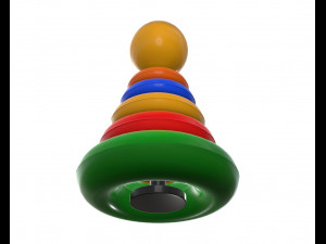 pyramid colored toy 3D 模型