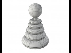 pyramid colored toy 3D 模型
