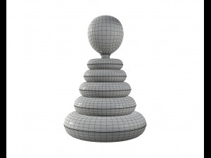 pyramid colored toy 3D 模型