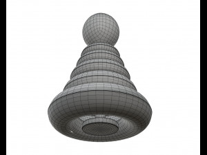 pyramid colored toy 3D 模型